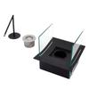 Small Portable Garden Fireplace Mini Ethanol Tabletop Fireplace Enjoy Gathering Time (EU US Stock)