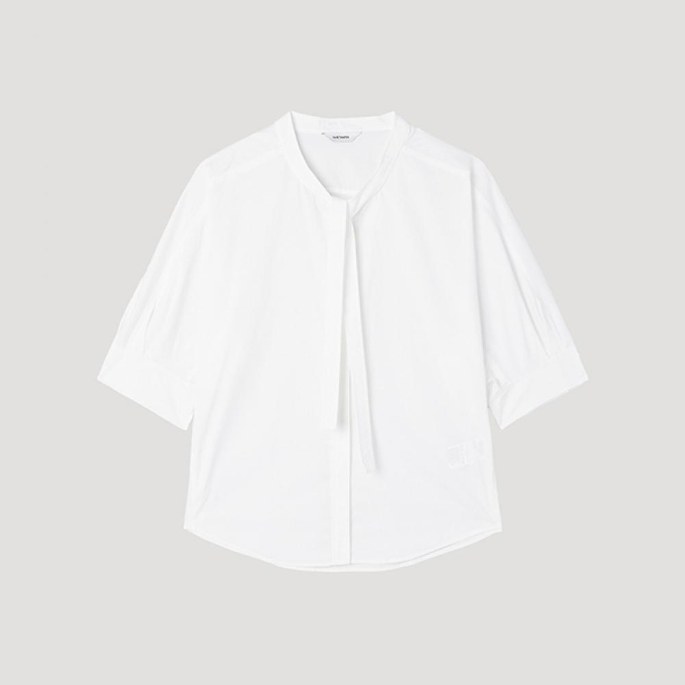 

[She S miSS] Cotton Blend Open Tie blouSe Swwblp21030 Ow off-white/55