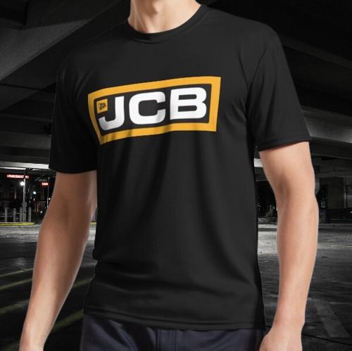 Активная футболка с логотипом JCB Смешной размер Мода Американская футболка S разноцветный