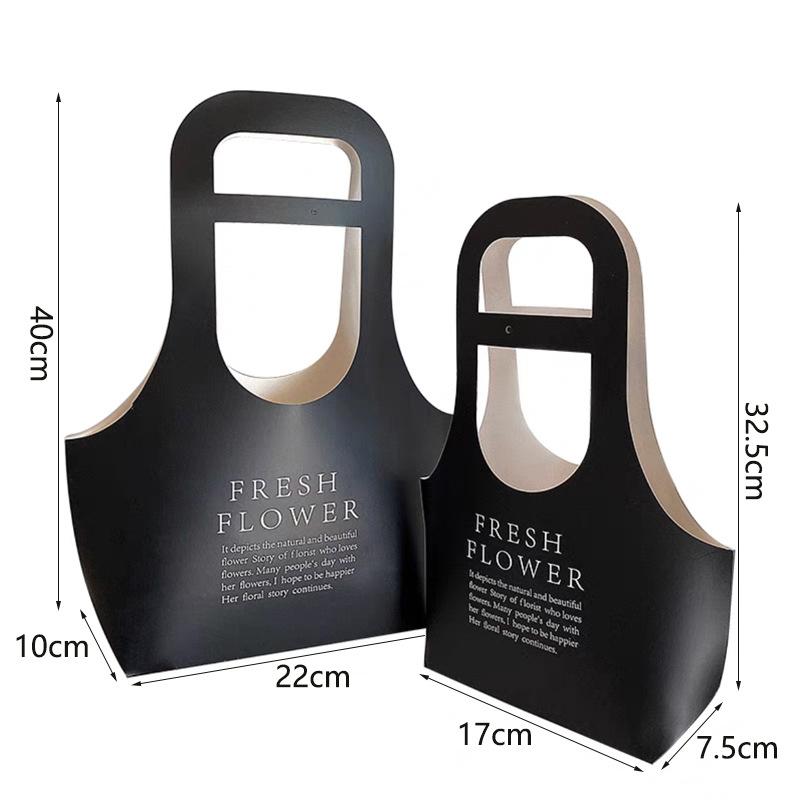 Verpackung Blumenbox Rosenverpackung Handheld Wasserdicht Kraftpapiertüte Hochzeitsdekoration Geschenktüte Straußverpackungstüte