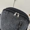 Vintage Solid Color Denim Backpack Large Capacity Travel Backpack Middle School Student Schoolbag