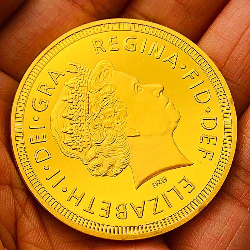 Australia coin, the Chinese zodiac, the the Year of the Loong, gilding, color printing commemorative medals, playing craft, decorations
