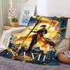 Customiz Name Personality Genshin Impact characters  Blanket Soft &Warm Sofa Office Bed Travel Lunch Break Blanket, Gift Suitable All Seasons