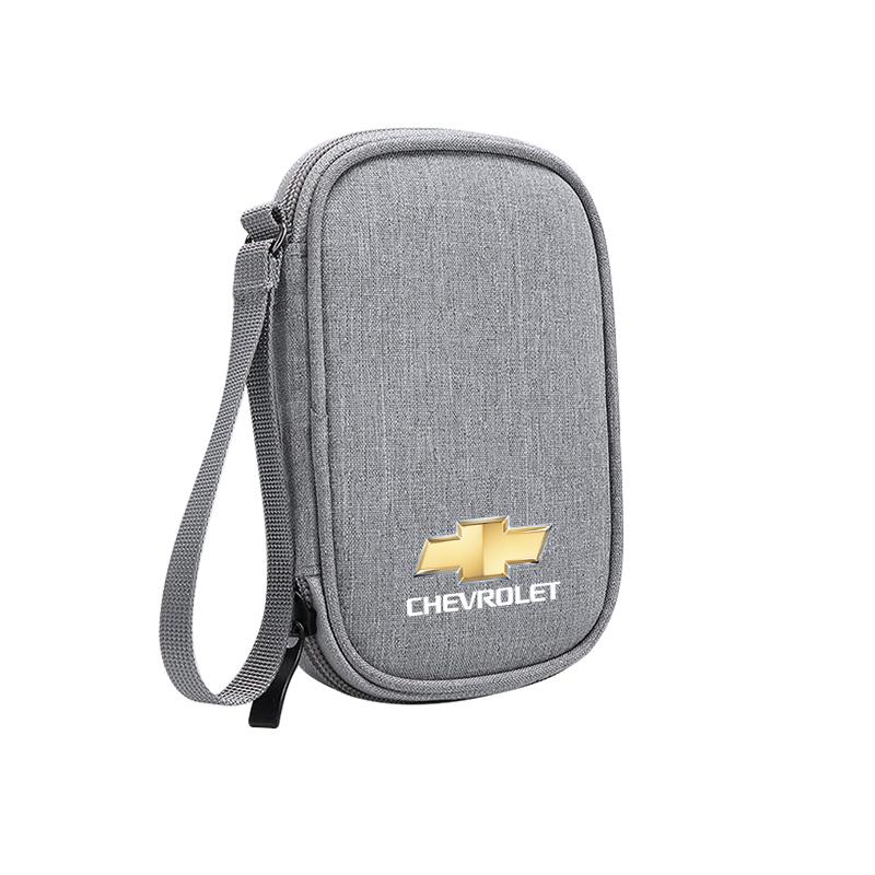 Portable Car Travel Storage Bag Keys Earphone Card Pouch For Chevrolet Cruze Captiva Lacetti Trax Spark Epica Matiz Onix SS Z71