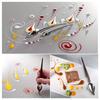 1PC DIY Stainless Steel Chocolate Spoon with Floral Decorative Filter for Pastry Baking Cake Tool