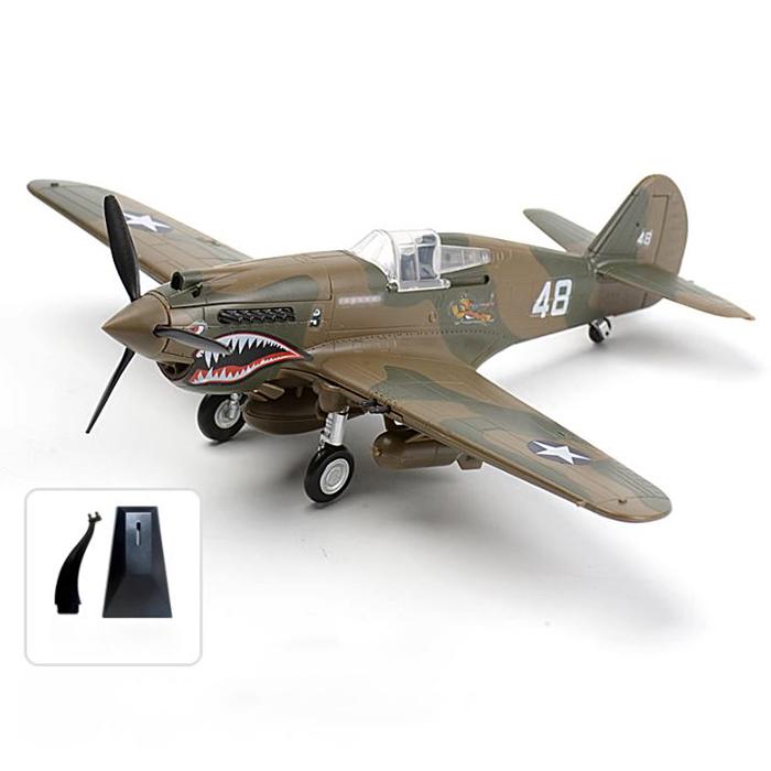 1/48 WWII Fighter Model AirForce P-40 Tomahawk Military Flying Tigers Warplane P51 MUSTANG F4U BF109 Fighter Model Puzzle Toys