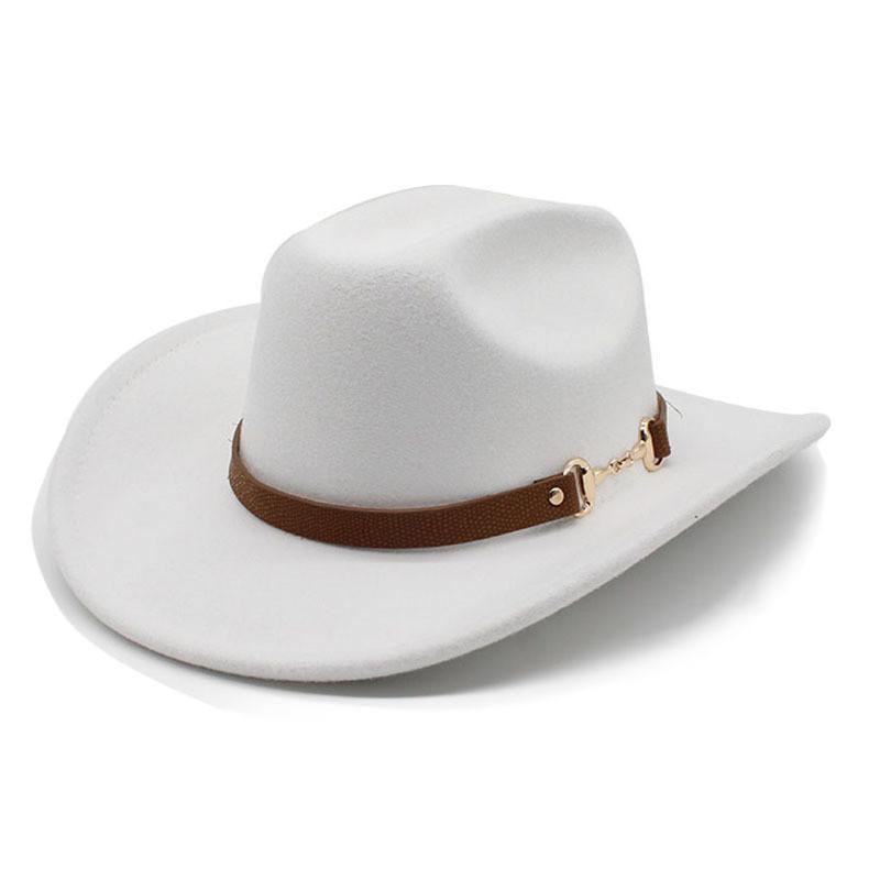 Traditional Tibetan Style Western Cowboy Hat With Wool Felt For Men And Women Summer Sun Protection