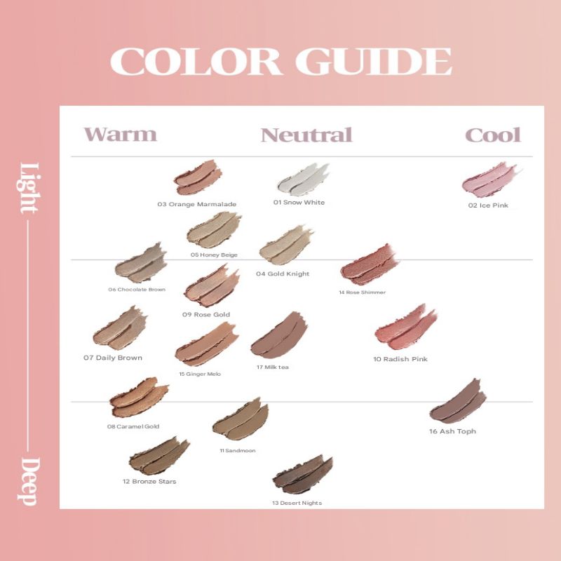 KARADIUM Shining Pearl Shadow Stick – 17 Color Options Waterproof Cream Eyeshadow