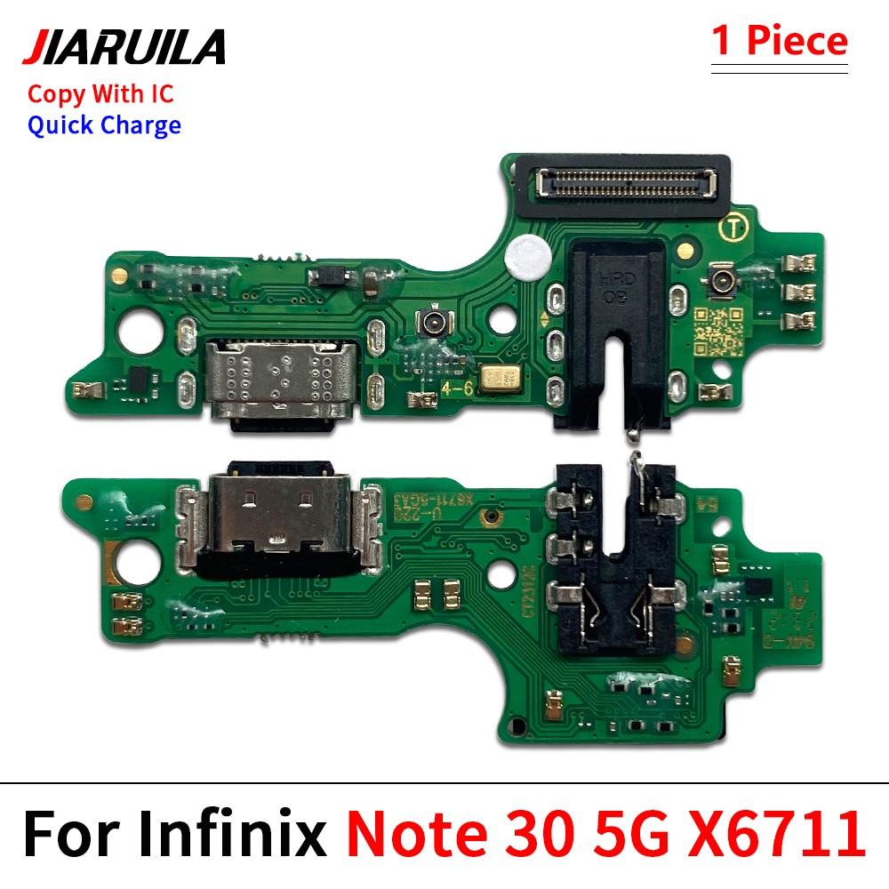 USB Charging Port Board Flex Cable Connector Parts  For Infinix Note 7 8 8i 11 11 11S 11 11 Pro Lite VIP Microphone Module