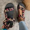 Summer Flat Women's Shoes Hemp Rope Set Foot Beach Sandals Outdoor All-match Casual Slippers Large Size Women Sandals