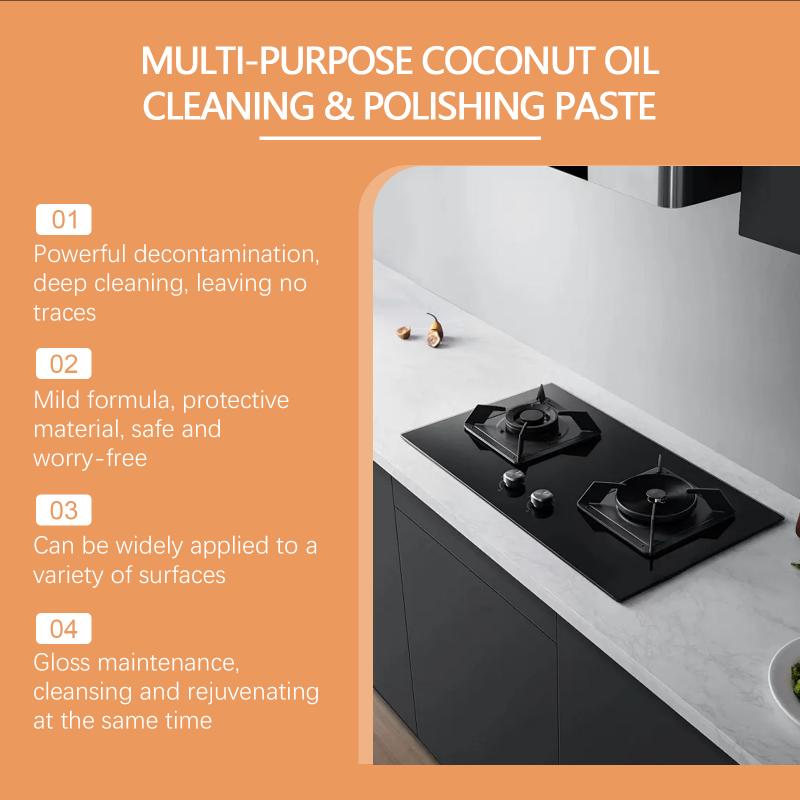 JAKEHOE Multi-Purpose Cleaning and Polishing Paste - Kitchen Stove Countertop Stain and Oil Removal and Polishing Surface