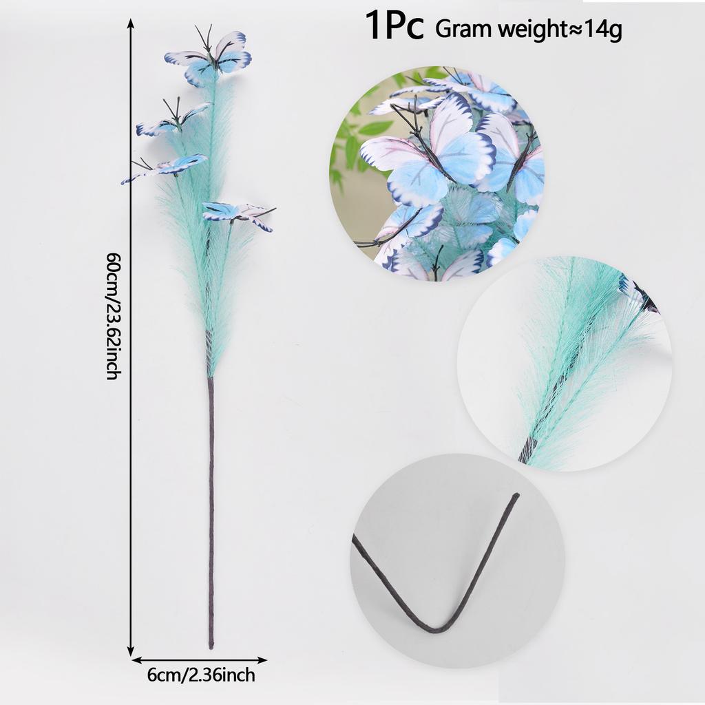 An artificial butterfly branch used for weddings, family offices, parties, decorating vases, and floral arrangements