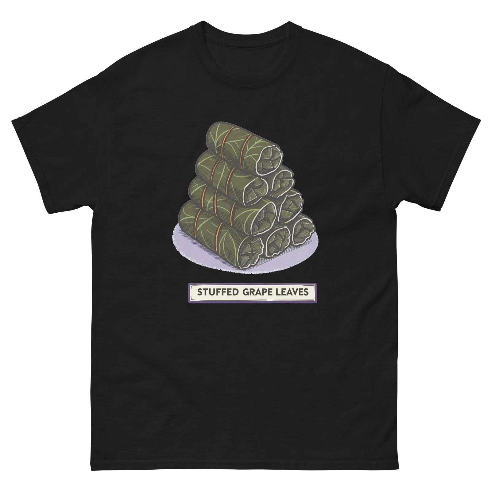

Stuffed Grape Leaves Delicious Food Holiday Eating T-Shirt XL