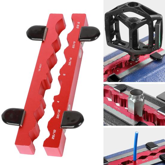 Inserții pentru menghină de bicicletă Suport cu inserții pentru cleme de fălci cu montare pe bancuri Suporturi pentru menghine Inserție clemă pentru repararea butucilor, pedalelor, pedalierului, furcii de biciclete