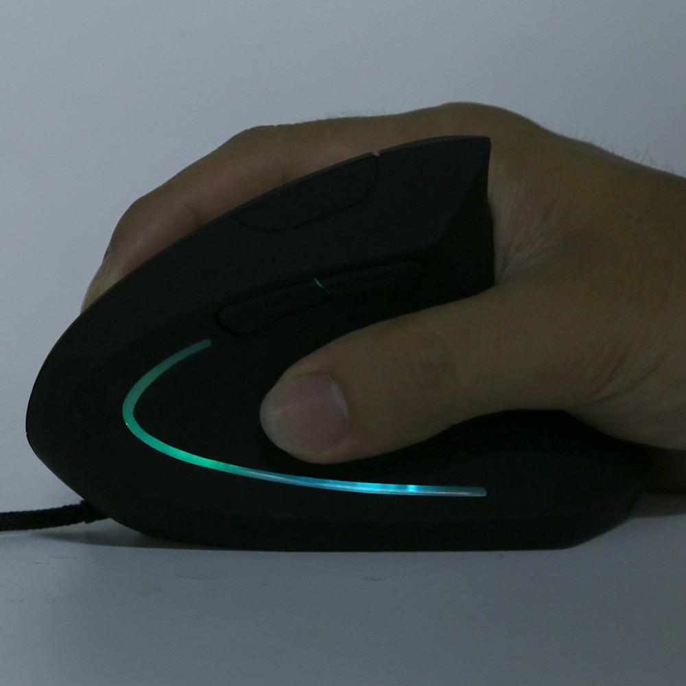 Colorful USB Wired Vertical Mouse Adjustable DPI Wired Mouse Vertical Mouse  Computer Laptop