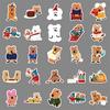 50pcs Cute Animal Stickers: Bell Pepper Bears & Quokkas - Waterproof for Phone Cases & Stationery.