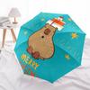 Capybara Themed Travel Umbrella-8 Ribs Automatic Opening and Closing, Portable Folding Design, Compact and Stylish Umbrella Suitable for Out