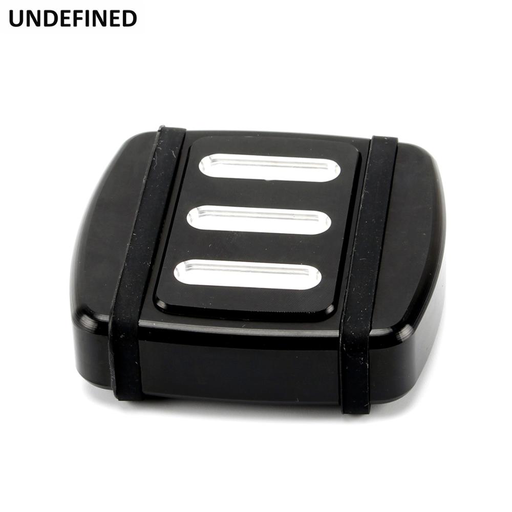 Motorcycle Brake Pedal Cover CNC Black Clutch Brake Pedal Pad For Harley Softail Breakout FX Dyna Street Bob 93-2017 XG500 XG750
