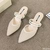 Summer Women's High-heel Sandals  Design Pointed Sexy Shoes Casual Hollow Out Shoes 35-43 Large Size Sandal Zapatos