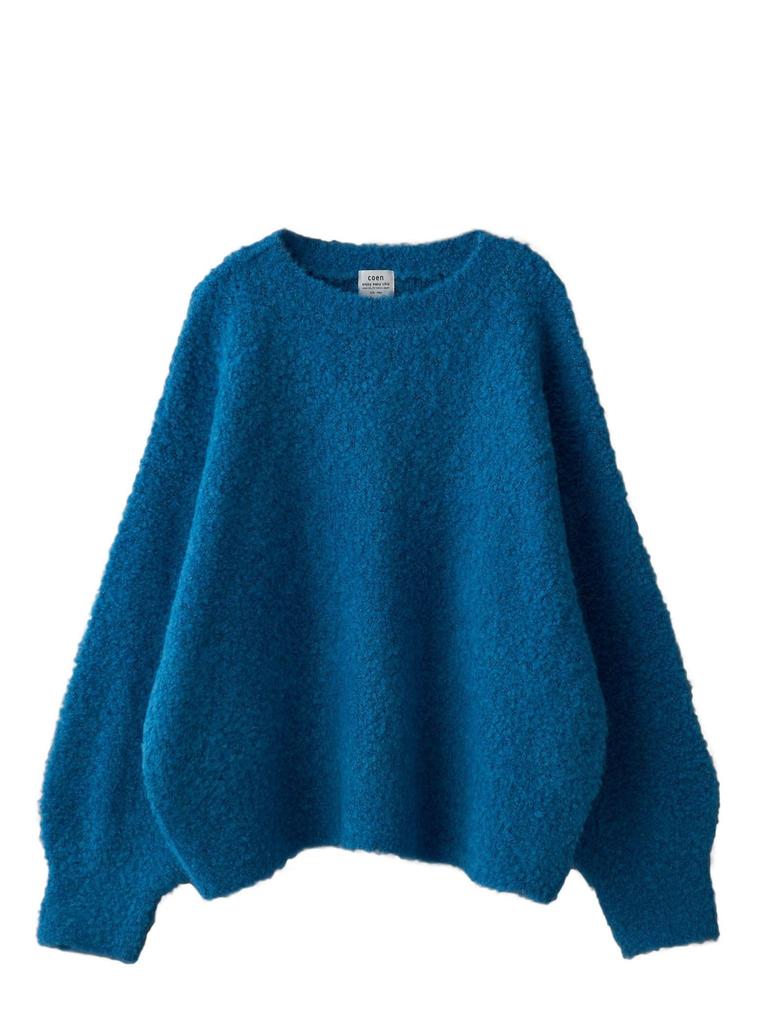 Cohen Warm Boucle Boat Neck Knit 76306460192 7500 FREE Fluffy, Lightweight, COBALT(75)