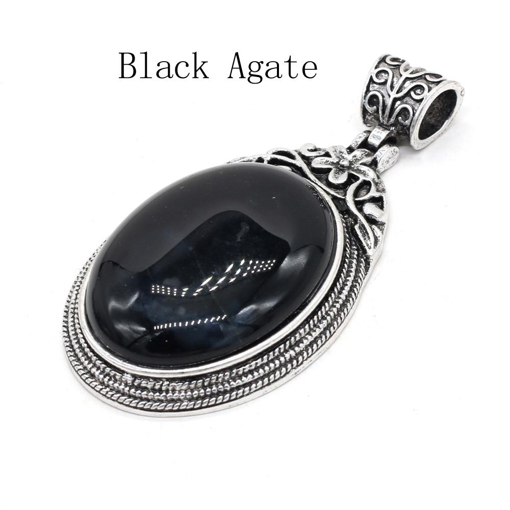 1 шт. винтажный овальный хрустальный кулон в богемном стиле — фото 24