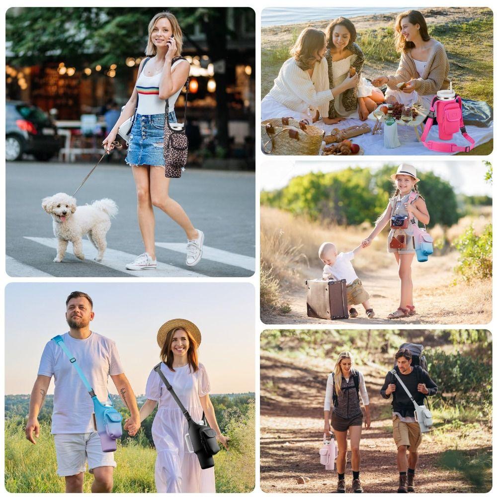40OZ Water Bottle Holder Bag Water-resistant Insulating Cup Sleeve Gym Accessories  for Women Men