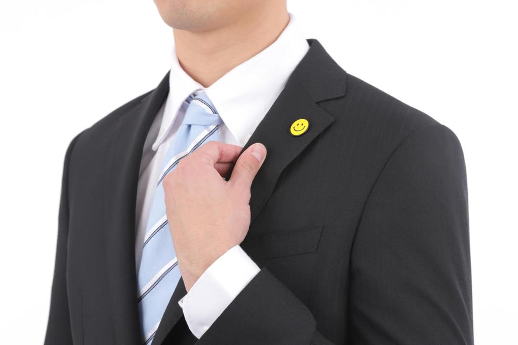 Cute Smiley Face Pin Badge with Butterfly Clutch, Alloy, C0077