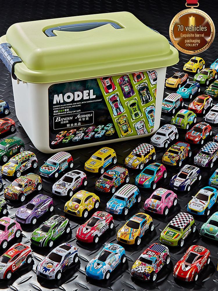 Pull-back Tin Alloy Small Car Toy - Popular on Douyin
