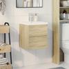 Vidaxl Set di Mobili da Bagno a 2 Pezzi, Colore Rovere Sonoma