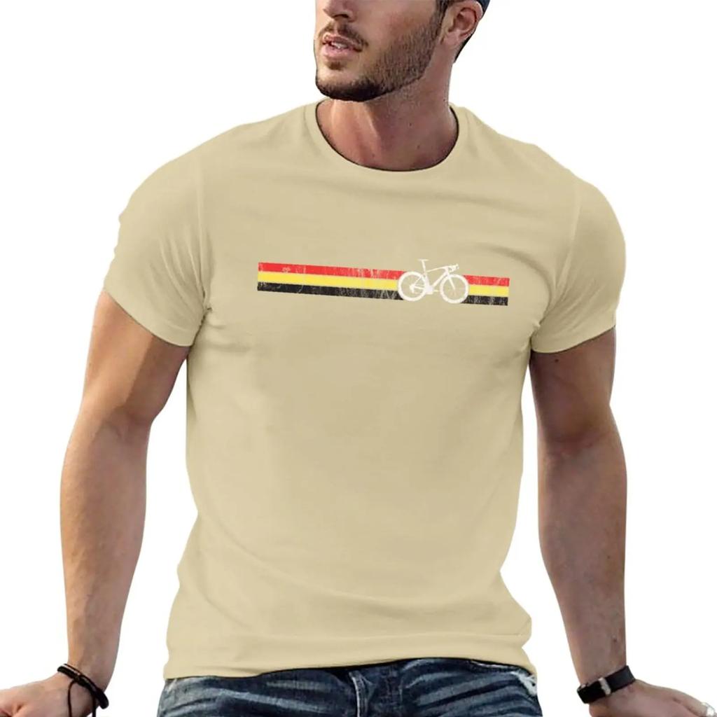 New Belgian Cyclist Bike Racing Belgium Flag Cycling T-Shirt Anime Clothes Short T-shirt T Shirts for Men Cotton