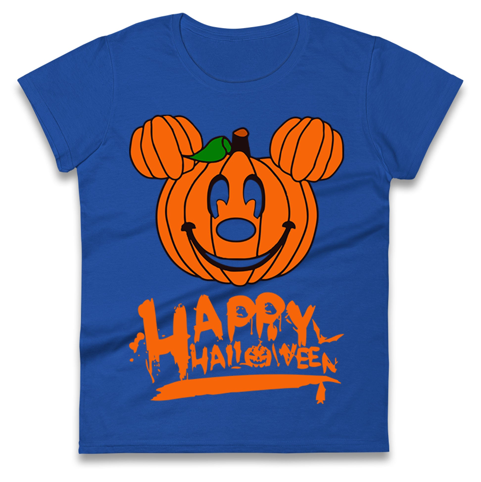 

Mickey Mouse Pumpkin Happy Halloween Womens T Shirt Mens Tops Tees Unisexs S