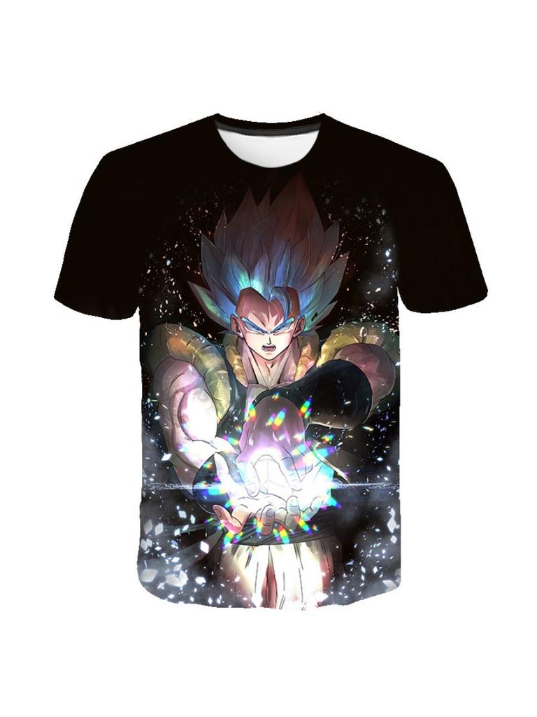 Sommer Dragon Ball Kinder T-Shirt 3D Druck Kurzarm Cartoon Super Saiyan T-Shirt Kinder Edition