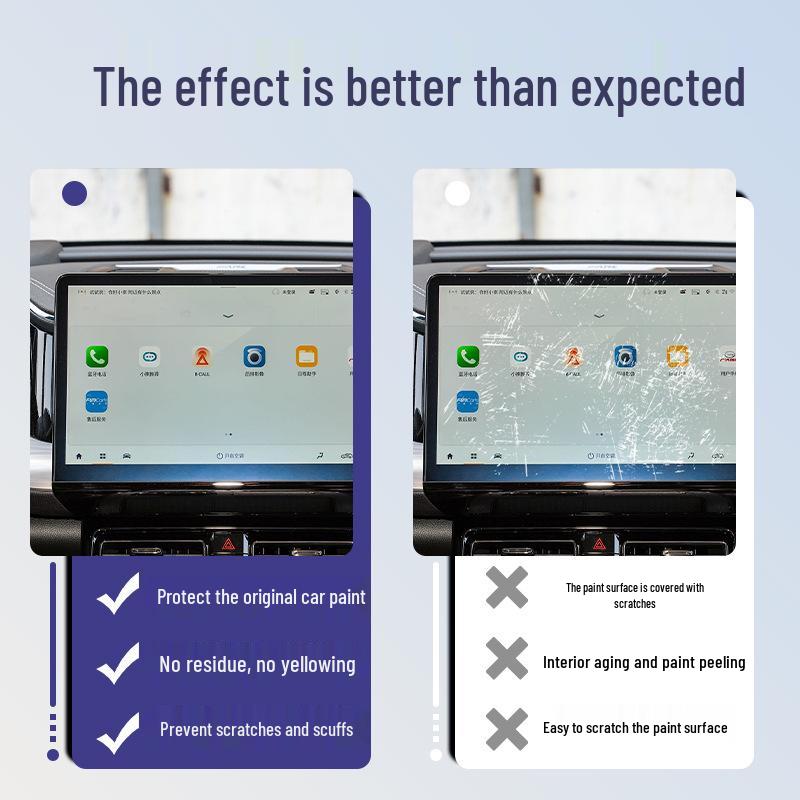 VW Sagitar L Interior Protective Film: Fits 26 Models - Console, Instrument Panel, Navigation Screen Tempered Film & Modification Accessories.