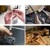21PCS Industrial Grade Steel Punch Set with Smart Hammer and Non Slip Bench Block for DIY and Professional Use