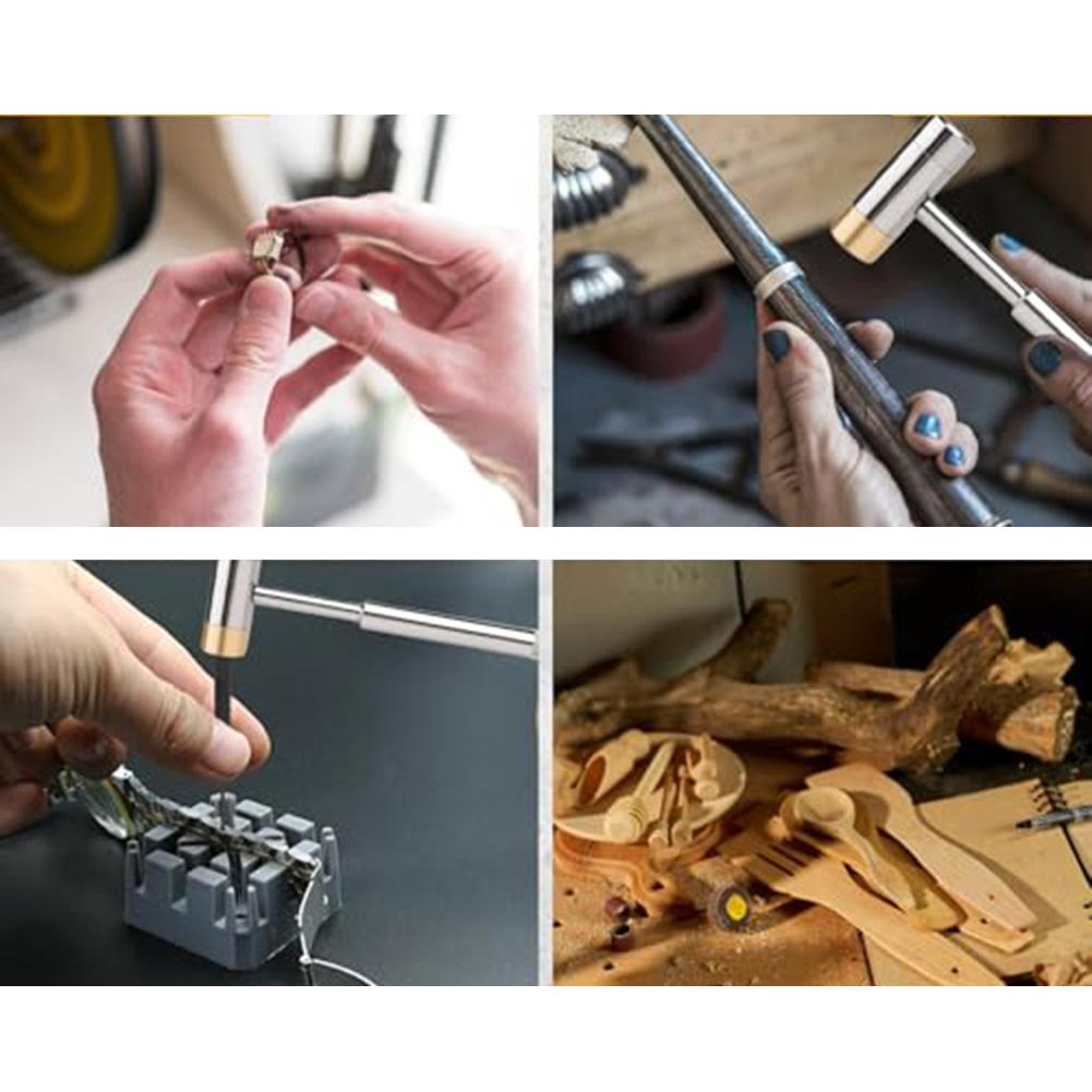 21PCS Industrial Grade Steel Punch Set with Smart Hammer and Non Slip Bench Block for DIY and Professional Use