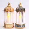 Wind Lantern Six Corners Beautiful Lighting Vintage Christmas LED Candle Lantern Courtyard Decoration