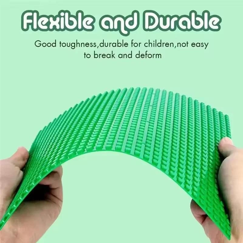 Non-Toxic 32*32*16*16 Dots Base Plate Building Block Diy City Traffic Road Figures Construction Toys Bricks Baseplates For Kids Toys