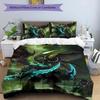 3pcs World of Warcraft Characters1 Pattern Bedding Set Duvet Cover Set Includes Duvet Cover &pillowcases, Perfect All Season Bedroom Decoration & Gift