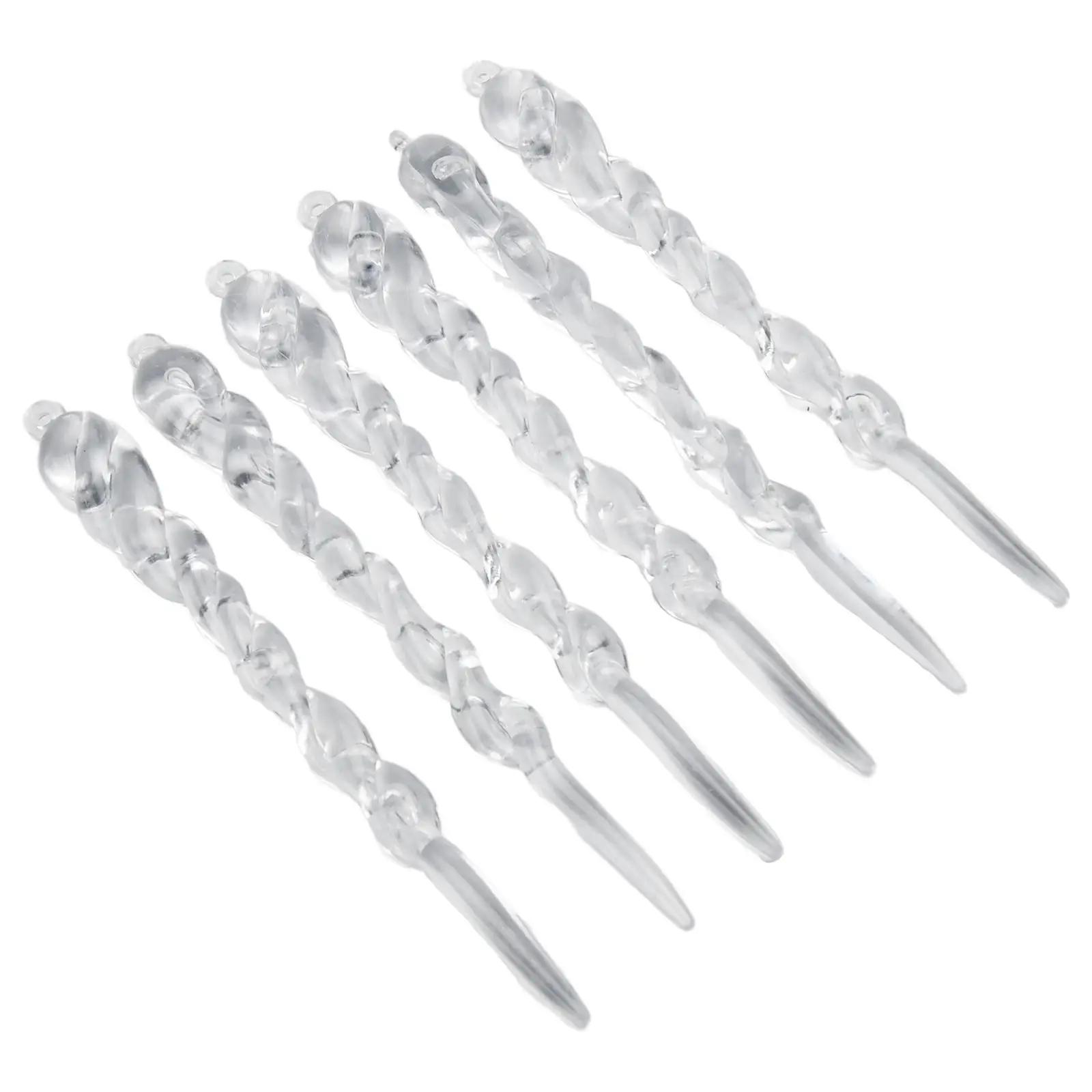 12 PCS Christmas Celebration Supplies Transparent Icicle Pendant Christmas Tree Decoration Thread Pendant Tree Ornaments China Mainland