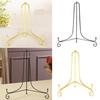 4-12inch Wire Iron China Plate Stand Easel Art Display Stand Rack Holder Gold Bowl Holder Rack Art Display Rack