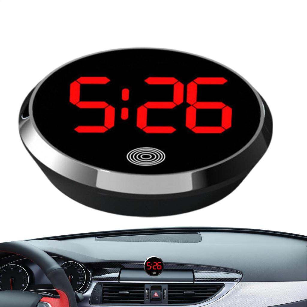 Auto LED Uhr Touch-Control Armaturenbrett Uhr mit LED Display Licht für Kühlschrank Wohnmobil Klassenzimmer Reisefahrzeug