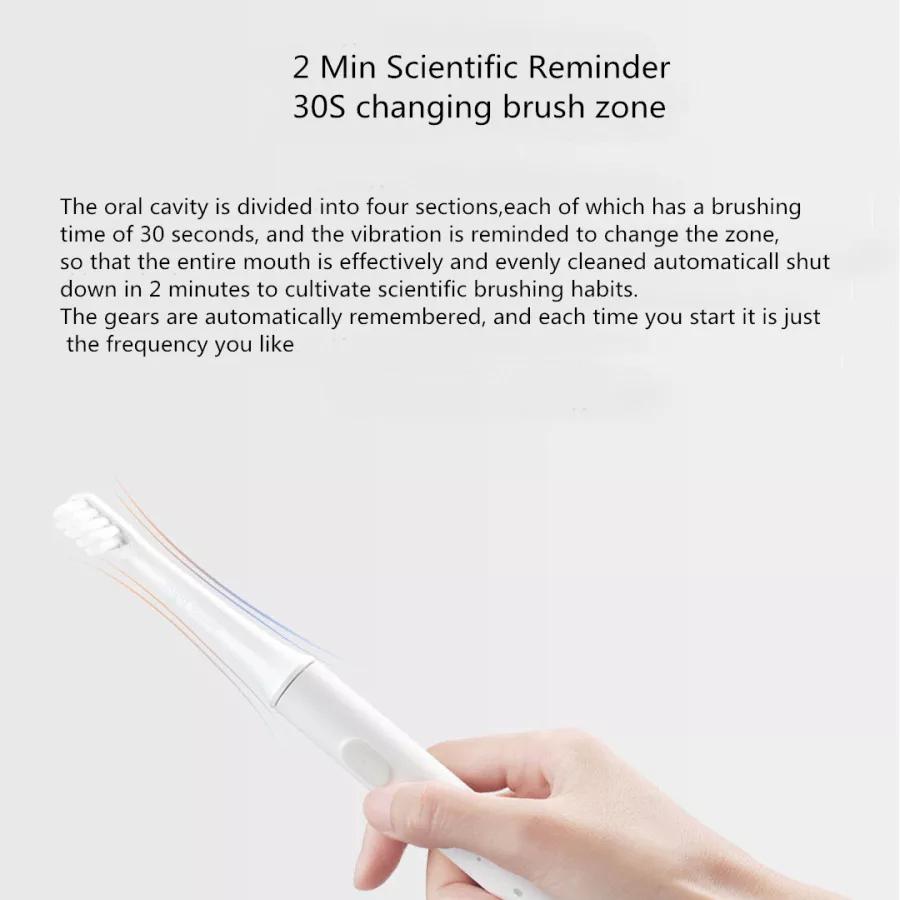 Xiaomi Mijia T100 Mi Smart elektromos fogkefe 46g 2 sebességes Sonic fogkefe fehérítő szájápoló zóna
