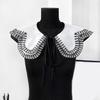 Popular Detachable Collar Embroidered Lace Trim False Collar For Female Teens Girl Daily Outfit Styling Accessory