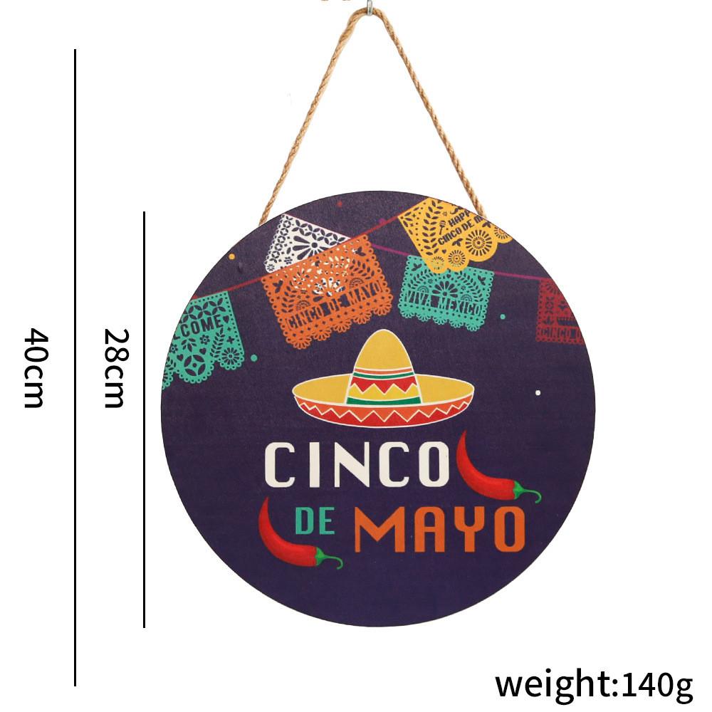 Vibrant Cinco De Mayo Wooden Sign For Festive Indoor Decoration And Party Decor