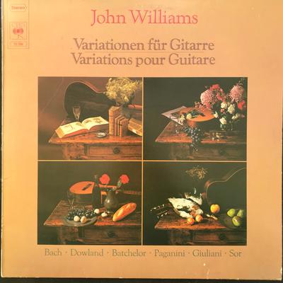 LP Record JOHN WILLIAMS  Variationen Fur Gitarre  Variation 72728 CBS 1974 Germany Classical Used