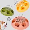 1 Stück Hundespielzeug Push-Typ Futterspender Leckend Interaktives Futterspielzeug für kleine mittelgroße Katze Langsamer Futterspender Aufbewahrungsschüssel