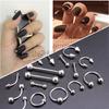 Online Red New Popular Nail Piercing Decorations Punk Style Rock Stainless Steel Nail Ring Removable Rivet Ball