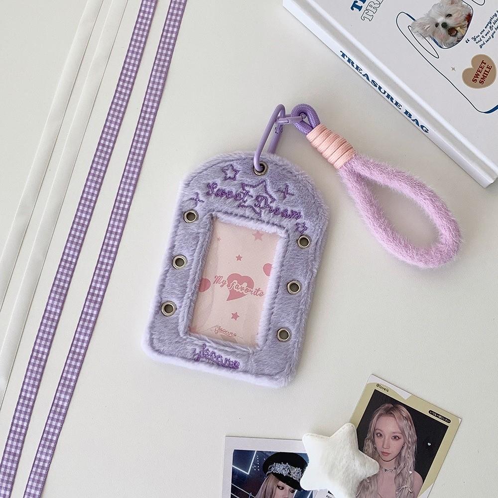 

Sweet Ribbon Korean Photocard Holder Hanging Decoration Idol Card Display Protector Girls Gift