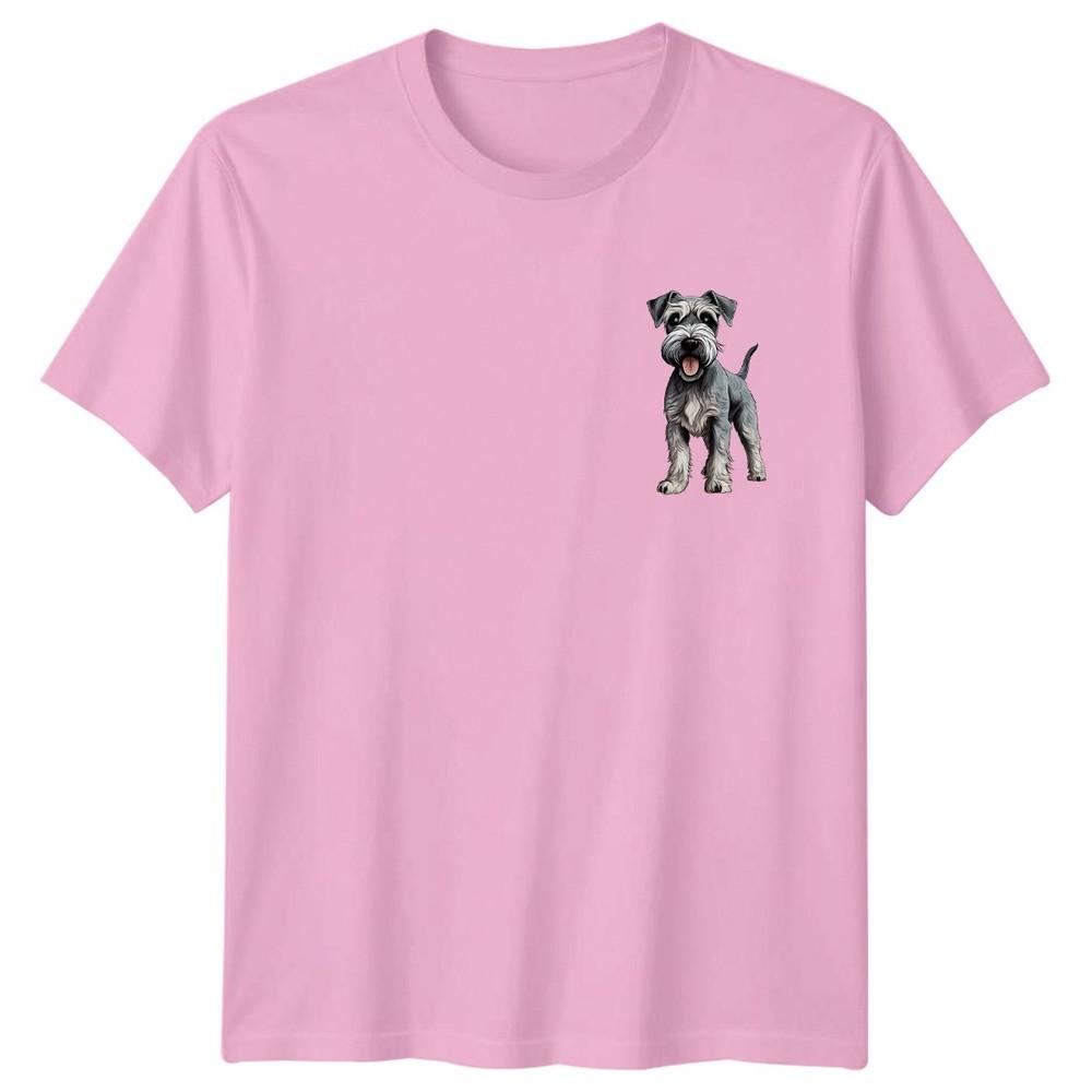 Schnauzer Dog Graphic TShirt Dogs Animals Unisexs Tee Unisexs Top Canine Pet Lover