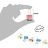 Mini-Binderclips, farbige Binderclips, kleine Büroklammern, 15 mm, 5/8 Zoll, Mikrogröße, Büroclips für Zuhause, Schule, Büro, Geschäft, 60 Stück